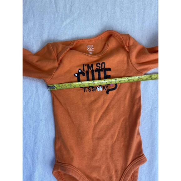 Carter's Halloween “I'm so Cute it's Spooky” Onesy 6 Months Infant Spooky Season - Picture 4 of 8